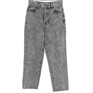 PacSun high rise straight jeans 90s acid wash size 26 button fly blue denim